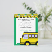 スクールバス/写真 ポストカード (スタンド正面)