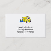 スクールバス 名刺 (裏面)