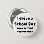 スクールバス、私はドライブ 缶バッジ (正面&裏面)