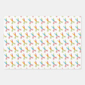 スクールバックパックストロベリーハサミ ラッピングペーパーシート (正面3)