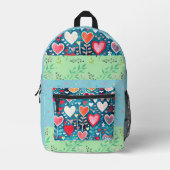 スクールバックパック プリントバックパック (正面)