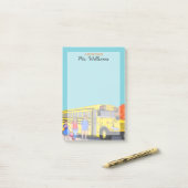 スクールバパーソナライズされたス先生付箋 ポストイット (デスク上)