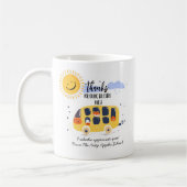 スクールバ感謝していスの運転手は、余分なマイルに行く コーヒーマグカップ (左)