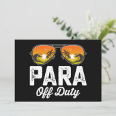 スクールパラプロフェッショナル(補助職員)オフデューティー 学年の最後の日のお疲れ様会 招待状 (スタンド正面)