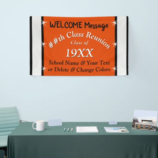 スクールパーソナライズされた懇親会バナー(色鮮やか) 横断幕 (トレードショー)