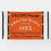 スクールパーソナライズされた懇親会バナー(色鮮やか) 横断幕 (横)