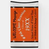 スクールパーソナライズされた懇親会バナー(色鮮やか) 横断幕 (縦)