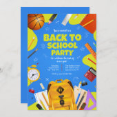 スクールパーティーの本袋に戻る 招待状 (正面/裏面)