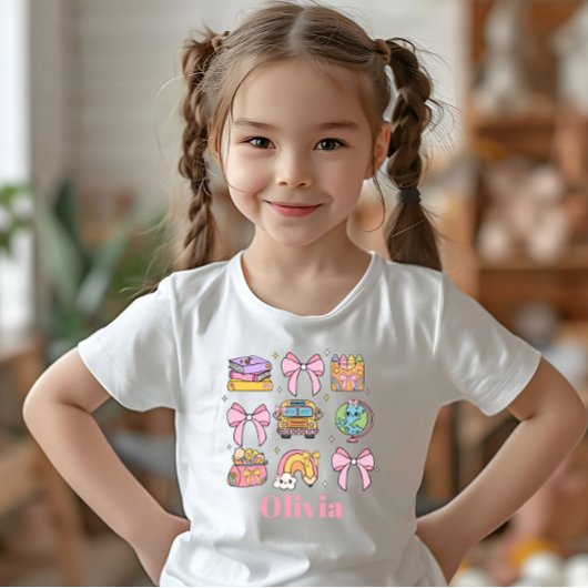 スクールピンクボウズ スクール用品 名入れ Tシャツ