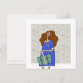 スクールファッションアイコン ファッションイラスト 招待状 (正面/裏面)