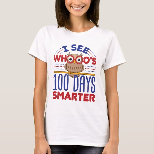 スクールフクロウ日100頭が切れる先生 Tシャツ (正面)