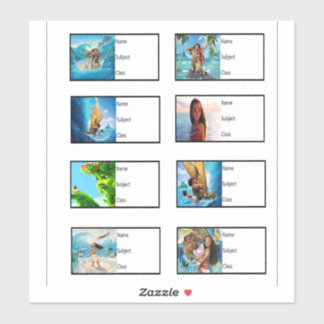 スクールブックシール – Moana シール