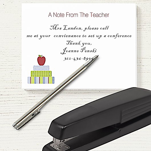 スクールブックスタック先生のノートパッド ポストイット