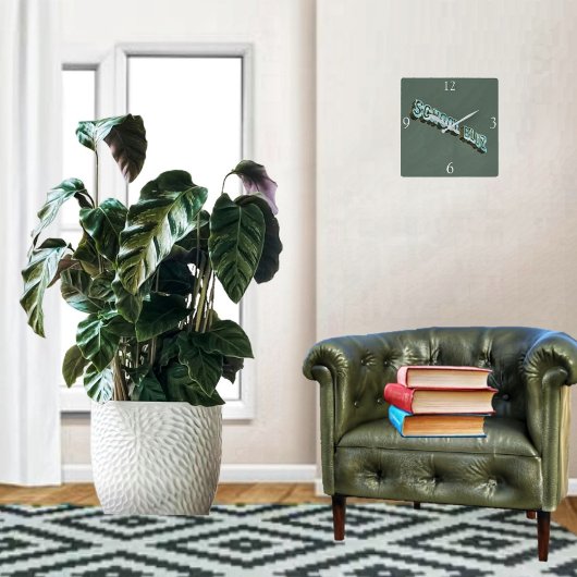 スクールブラッツ–3D スクエア壁時計