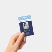 スクールブルー社員の写真ID先生 バッジ (手持ち)