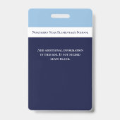 スクールブルー社員の写真ID先生 バッジ (裏面)