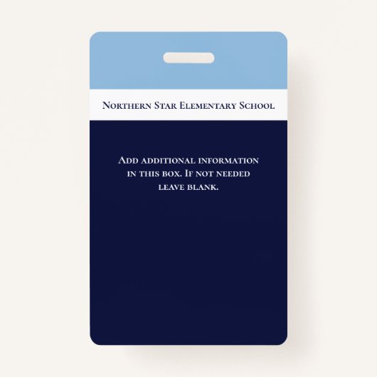 スクールブルー社員の写真ID先生 バッジ (裏面)