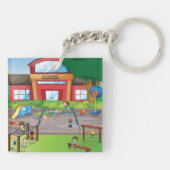 スクールプレイグラウンドキーチェーン キーホルダー (裏面)