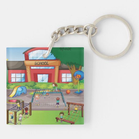 スクールプレイグラウンドキーチェーン キーホルダー (裏面)