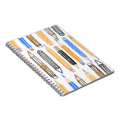 スクールペンシル手描きイラストレーション ノートブック (右側)