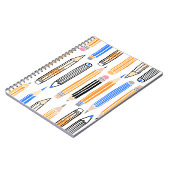 スクールペンシル手描きイラストレーション ノートブック (左側)