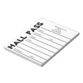 スクールホールパスメモ帳 ノートパッド (回転)