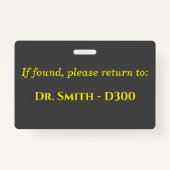 スクールホールパス バッジ (裏面)