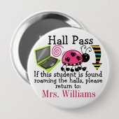 スクールホールパス/レディーバグ – SRF 缶バッジ (正面&裏面)