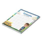 スクールボーイ（ユダヤ教の）バル・ミツバーノート ノートパッド (回転)