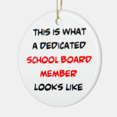 スクールボードメンバー、専用 セラミックオーナメント (左)