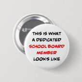 スクールボードメンバー、専用 缶バッジ (正面&裏面)