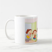 スクールマグカップの子供たち コーヒーマグカップ (左)