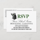 スクールマスコットクラス懇親会 出欠カード (正面/裏面)