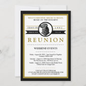 スクールマスコットハイスクール懇親会招待状 招待状 (正面)