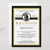 スクールマスコットハイスクール懇親会招待状 招待状 (正面/裏面)