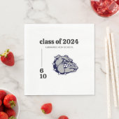 スクールマスコットロゴ卒業パーティー スタンダードランチョンナプキン (インサイチュ)