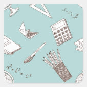 スクールマス四角ステッカー スクエアシール (正面)