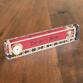 スクールモンキー先生の漫画の名前プレート デスクネームプレート (側面)