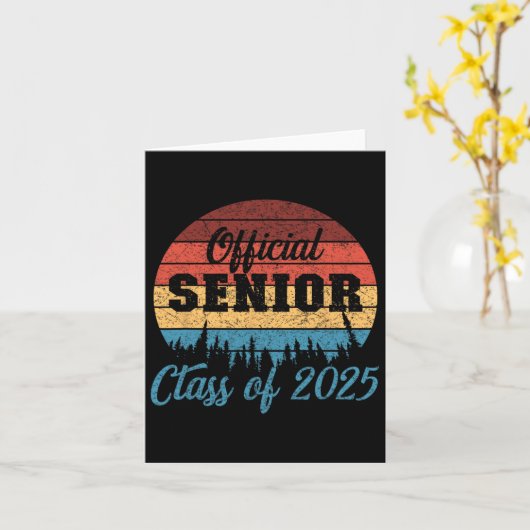 スクールライフ2025 シニア向け カード (黄色い花)