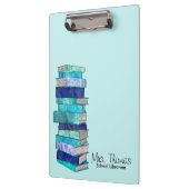 スクールライブラリパーソナライズされたのクリップボード(青) クリップボード (左)