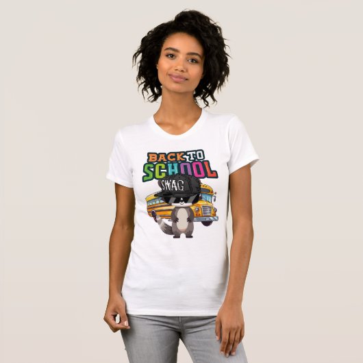 スクールラクーン Tシャツ (正面フル)