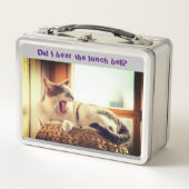 スクールランチベル – Sleepy Catメタルランチボックス メタルランチボックス (正面)