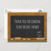 スクール先生ブライダルシャワーサンキューはがき ポストカード (正面/裏面)