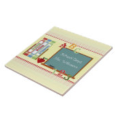 スクール日パーソナライズされた先生アートタイル タイル (側面)