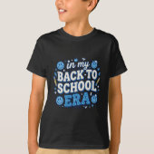 スクール時代Tシャツ - 学校へ戻ろうグラフィック Tシャツ (正面)