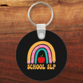 スクールSLP レインボー鉛筆 女性の学校に戻るアプリ キーホルダー (正面)