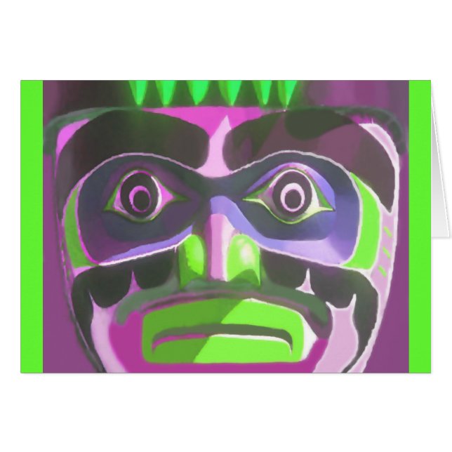 スクー伝統的ミッシュトーテム (正面横)