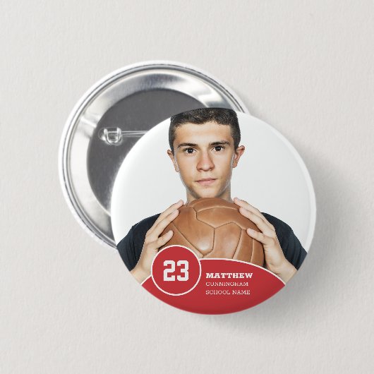 スクー名門私立校風のルモダンチーム選手を記念する 缶バッジ (正面&裏面)