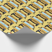 スクー最高のルバスドライバー感謝のギフト ラッピングペーパー (角)