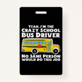 スクー熱狂するルバスの運転手の贈答品 バッジ (正面)